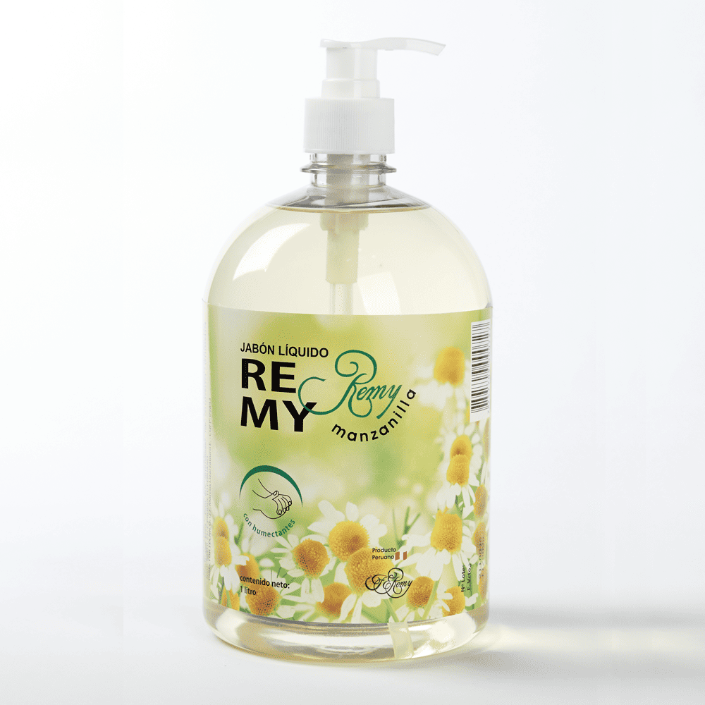 Jabón Líquido Remy Aroma Manzanilla De 1 Litro
