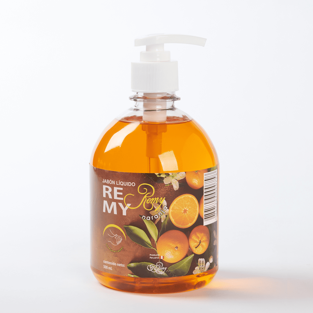 Jabón Líquido Remy Aroma Naranja De 500 Ml